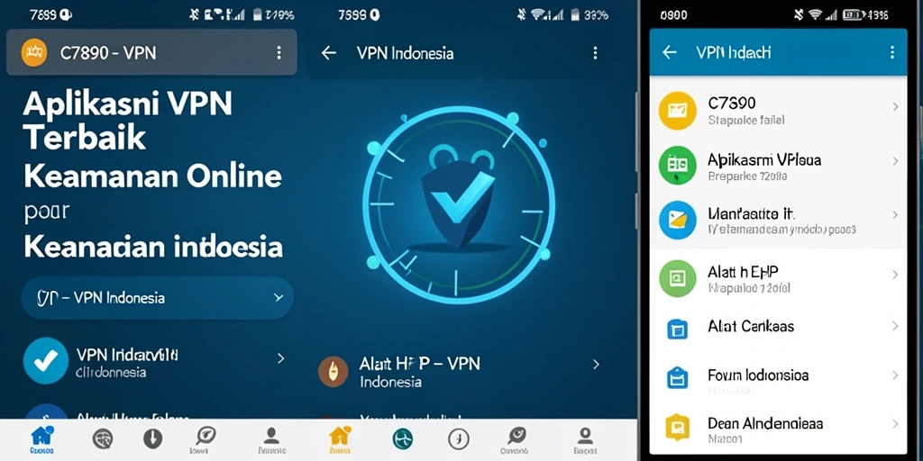 Tampilan antarmuka C7890 dengan fitur VPN yang mudah diakses.