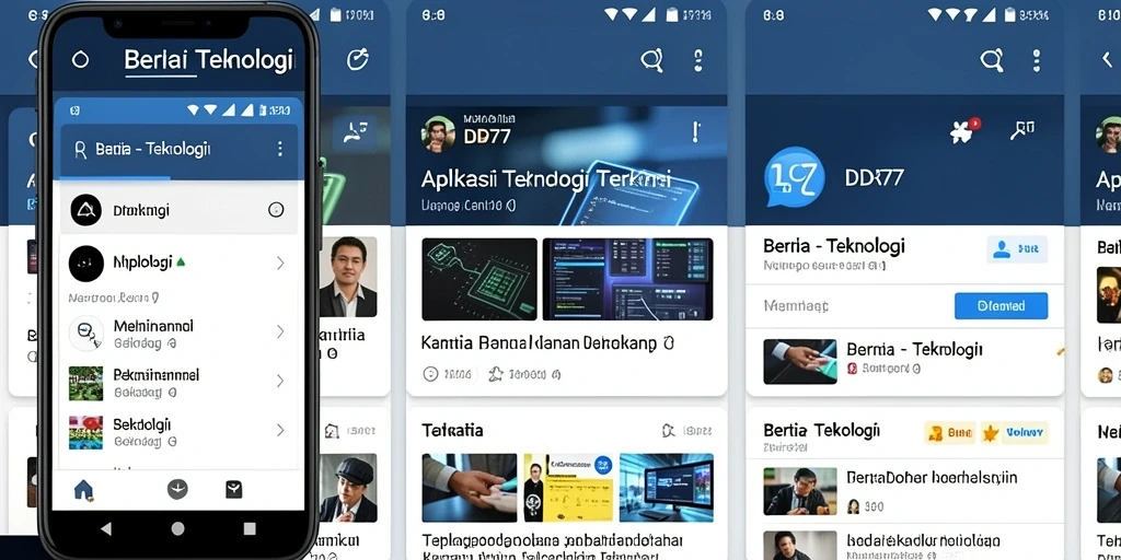 Tampilan antarmuka aplikasi IDR77 yang modern dan fungsional.