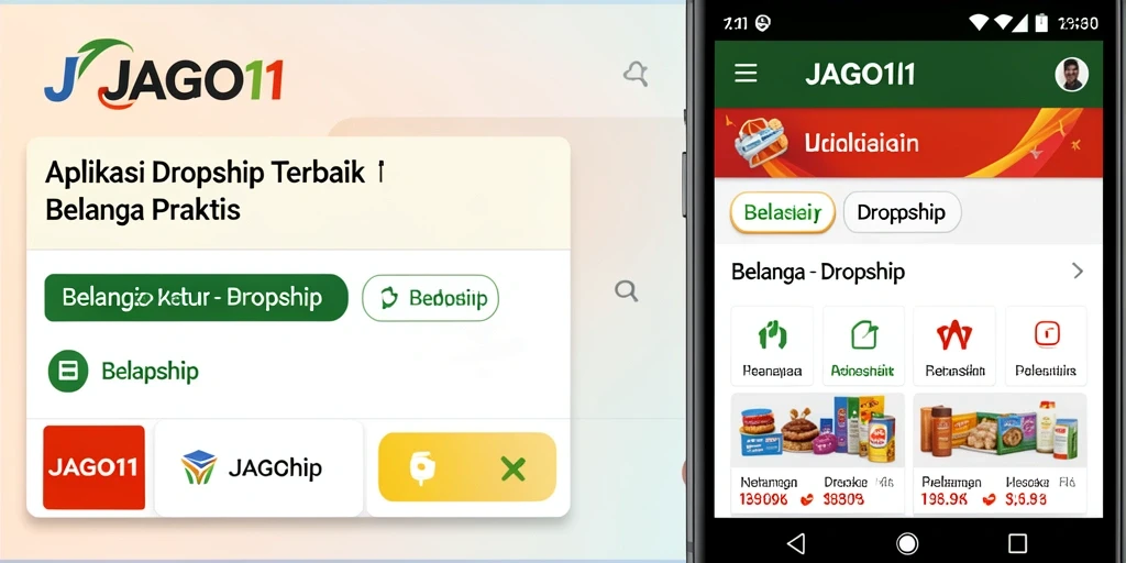 Antarmuka pengguna JAGO11 yang ramah dan praktis untuk dropshipping.