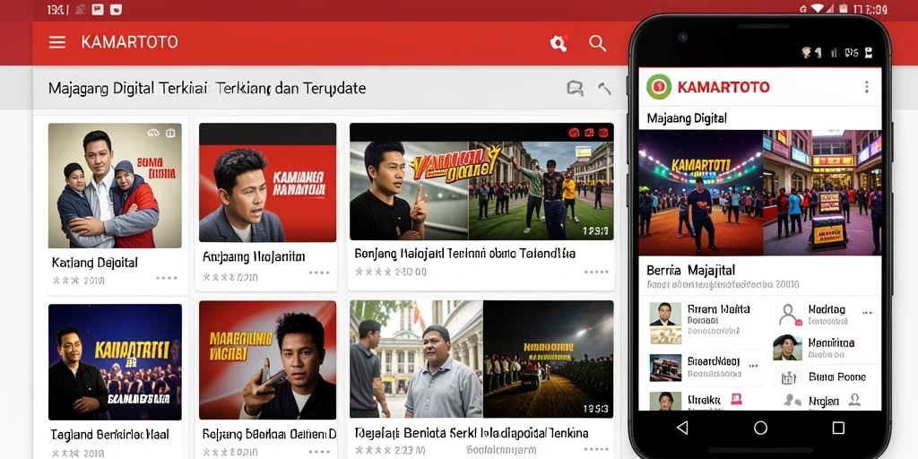 Tampilan antarmuka KAMARTOTO yang modern dan informatif.
